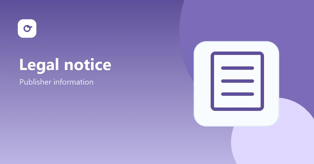 Publisher information illustration