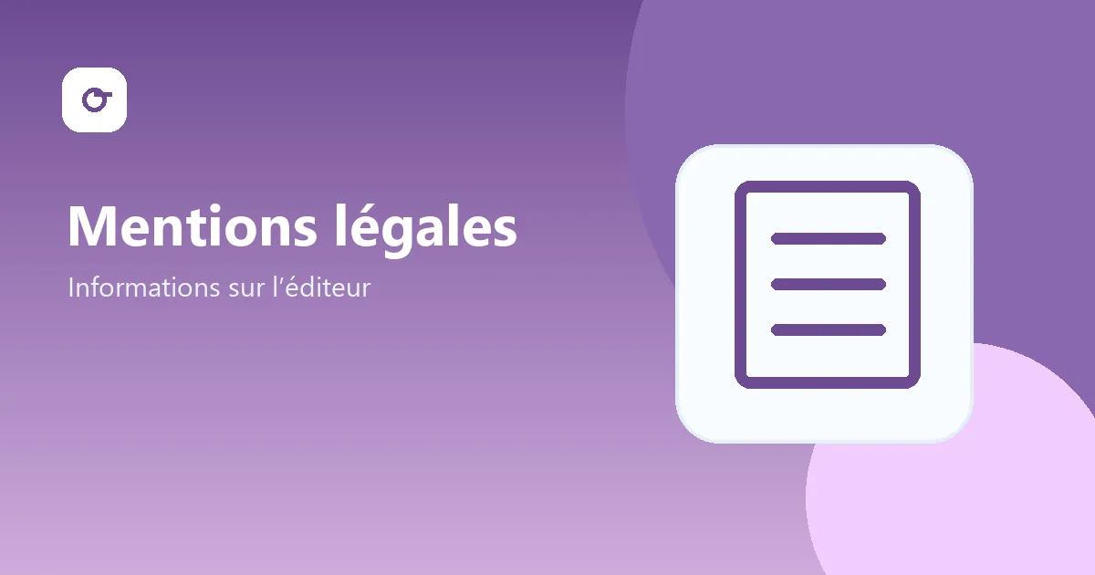 Illustration des informations légales